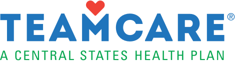 Teamcare logo with a heart over the M and the tagline "A Central States Health Plan"