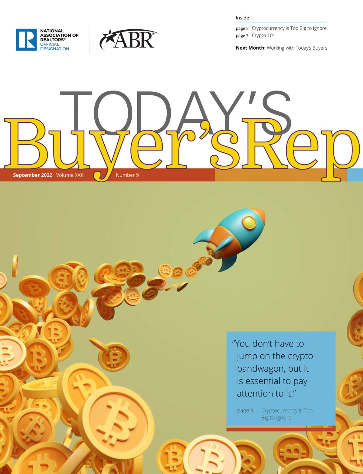 "Today's Buyer's Rep" magazine cover