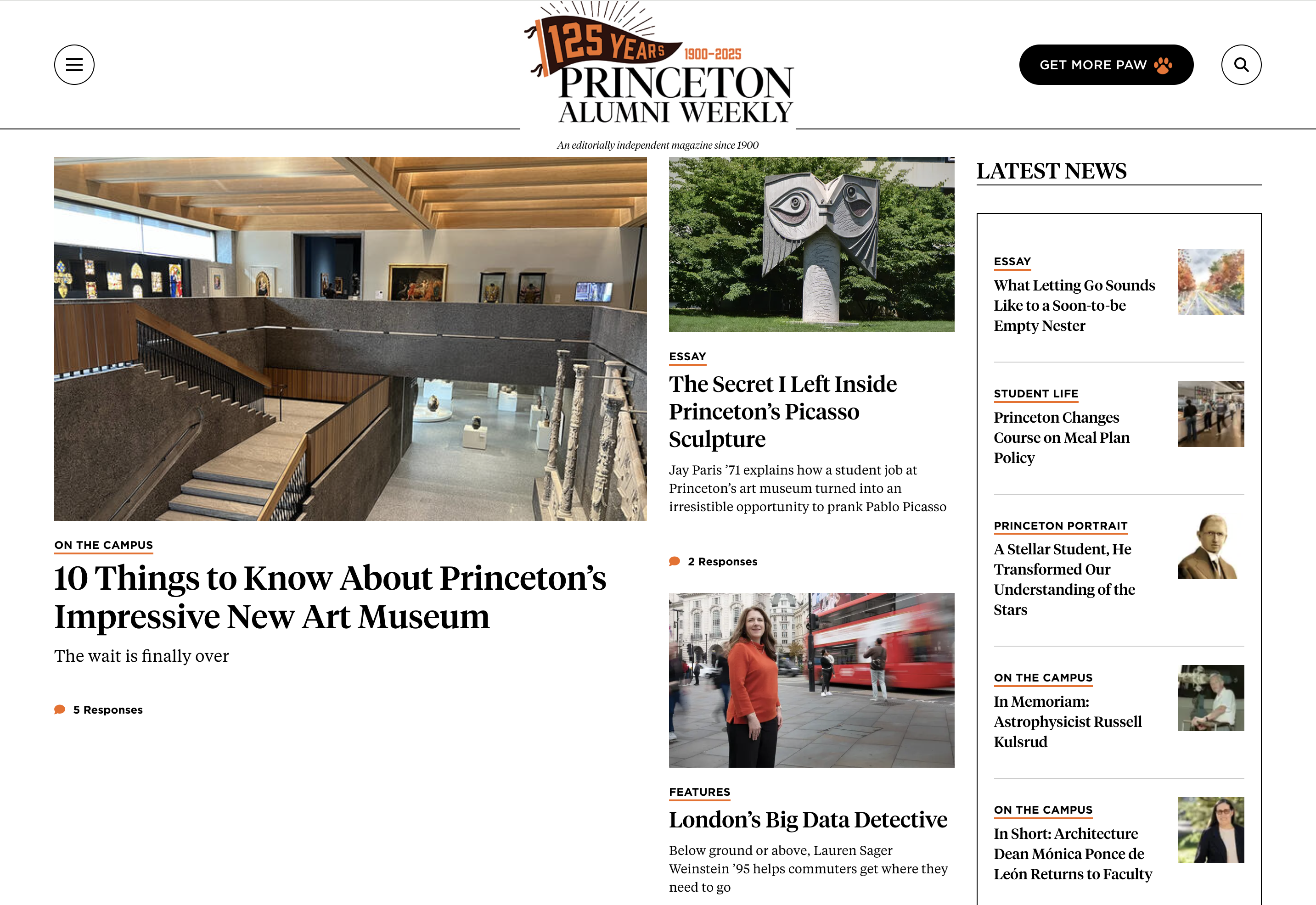 Princeton Alumni homepage