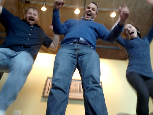 sandstorm-chicago-brill-street-gen-y Sandstorm staff jump for joy after making Brill Street