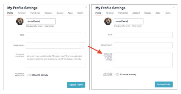 Gamification: Include provocative language in the profile form Gamification: Include provocative language in the profile form