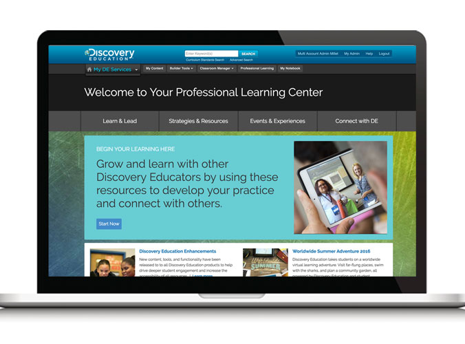 Responsive Web Design, Responsive Web Development, Information Architecture. Discovery Education
