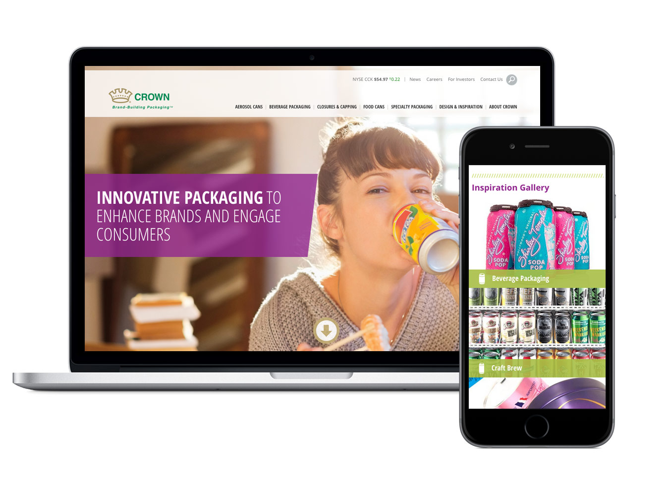 Responsive Drupal web development for Crown Holdings