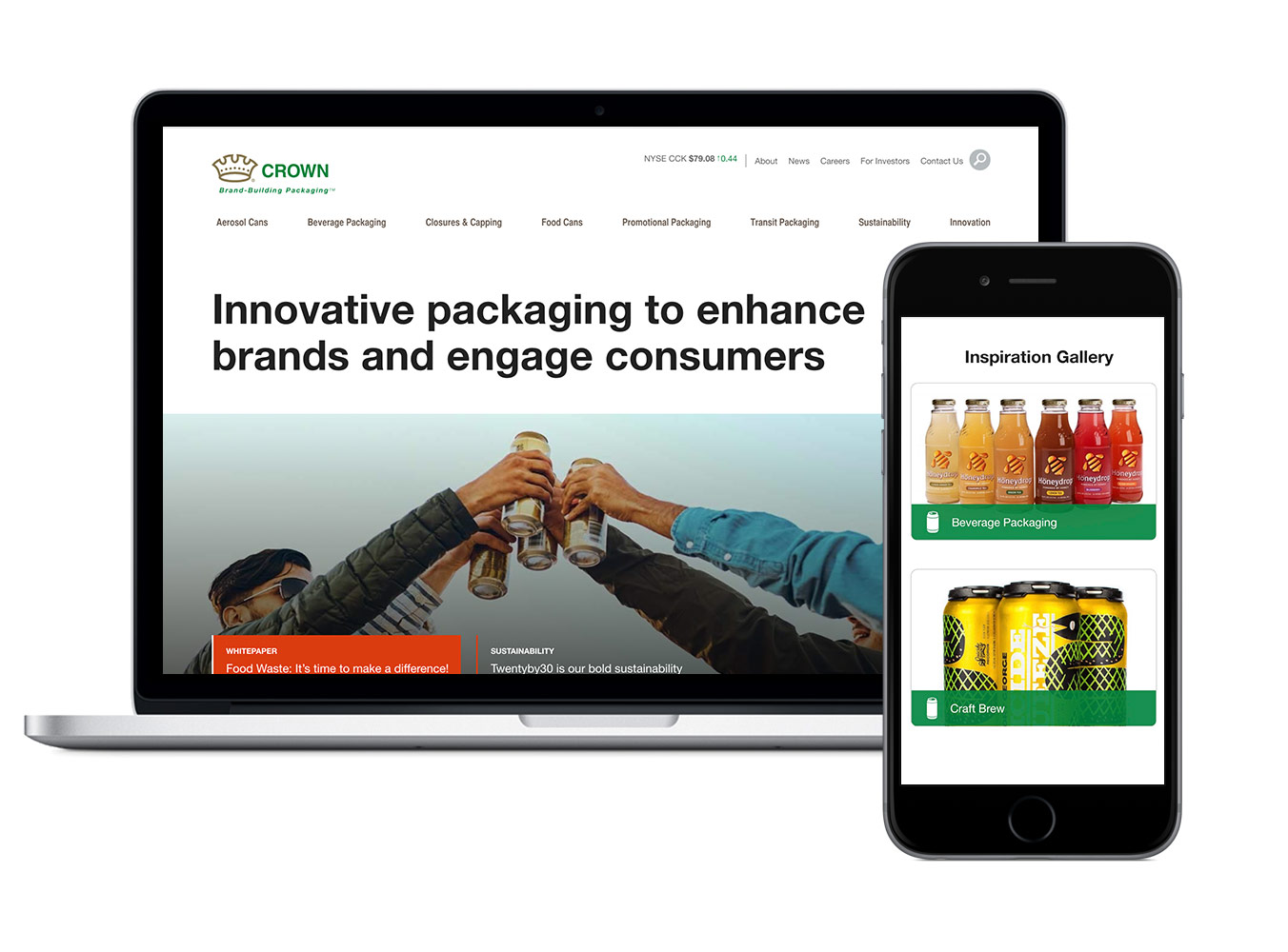Responsive Drupal web development for Crown Holdings