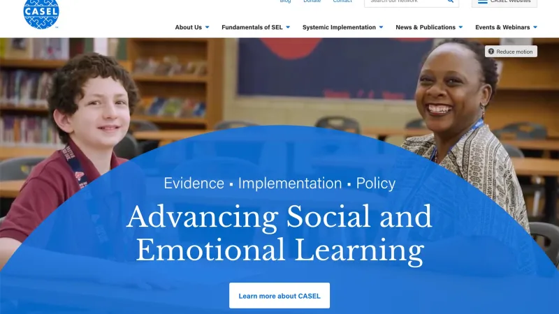 casel website homepage