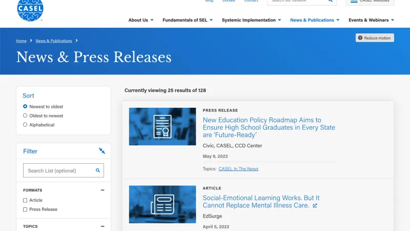 casel website news and press releases