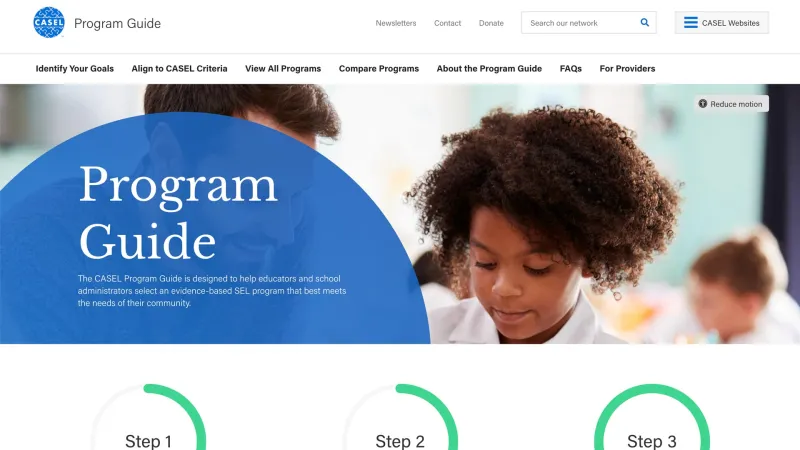 casel program guide homepage