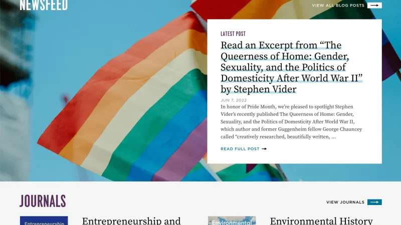 U Chicago Press Newsfeed