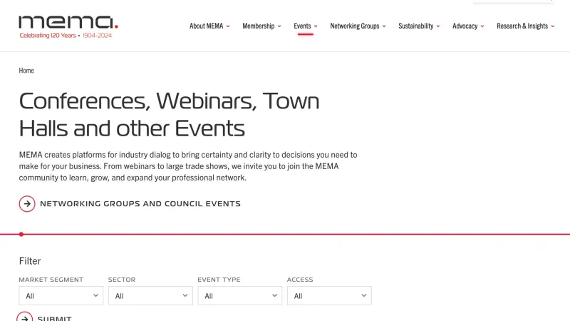Conferences, Webinars, Town Halls, and other Events