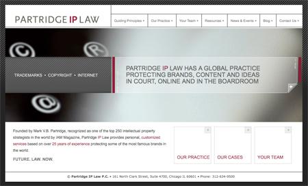 Chicago Web Site Design for Partridge IP Law Firm