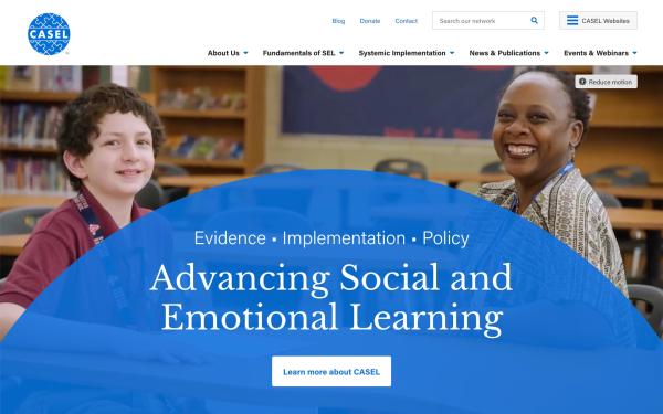 casel website homepage